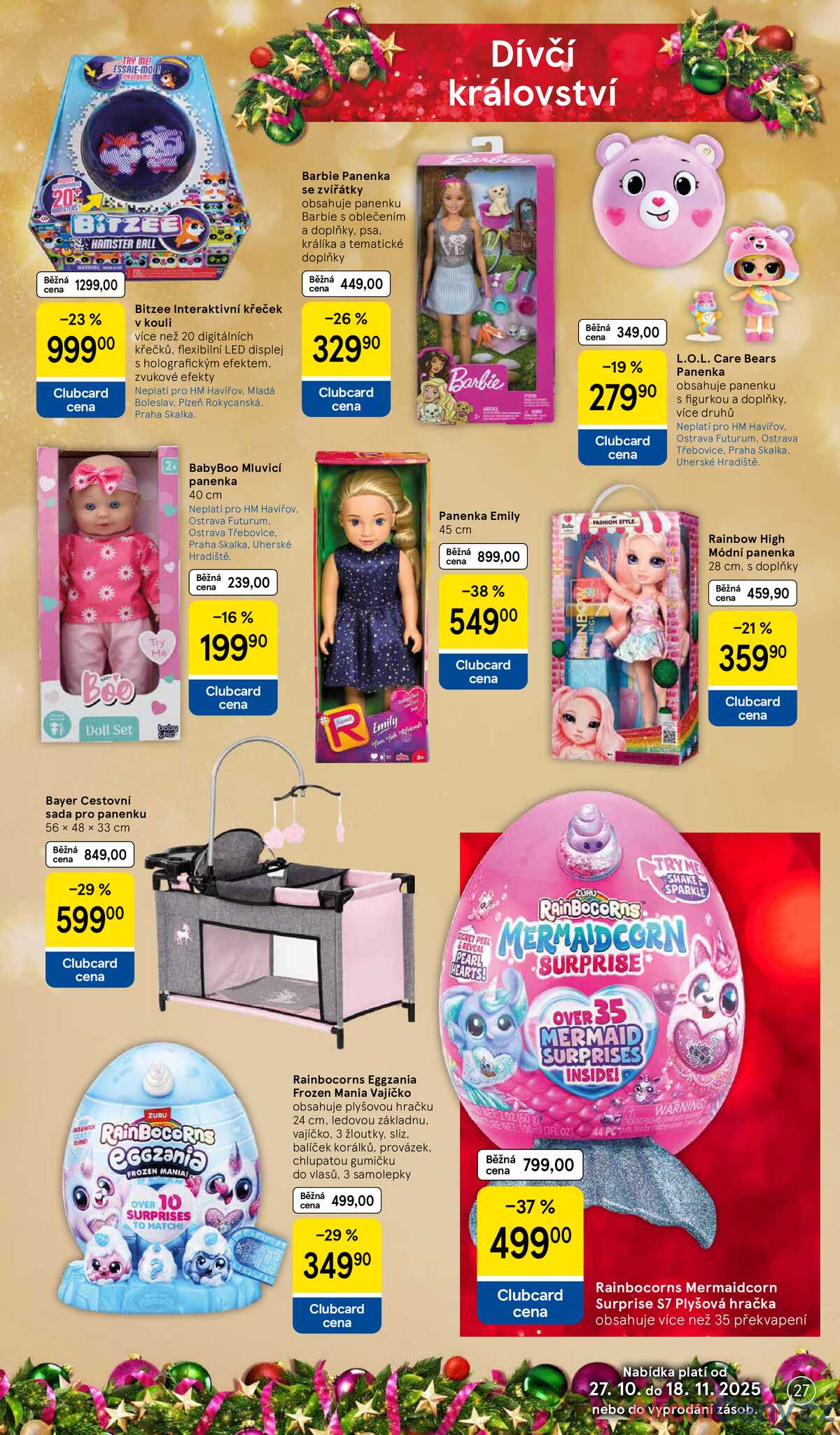 Tesco SPECIÁL velké hypermarkety  od 27.10. do 17.11.2025 strana 27