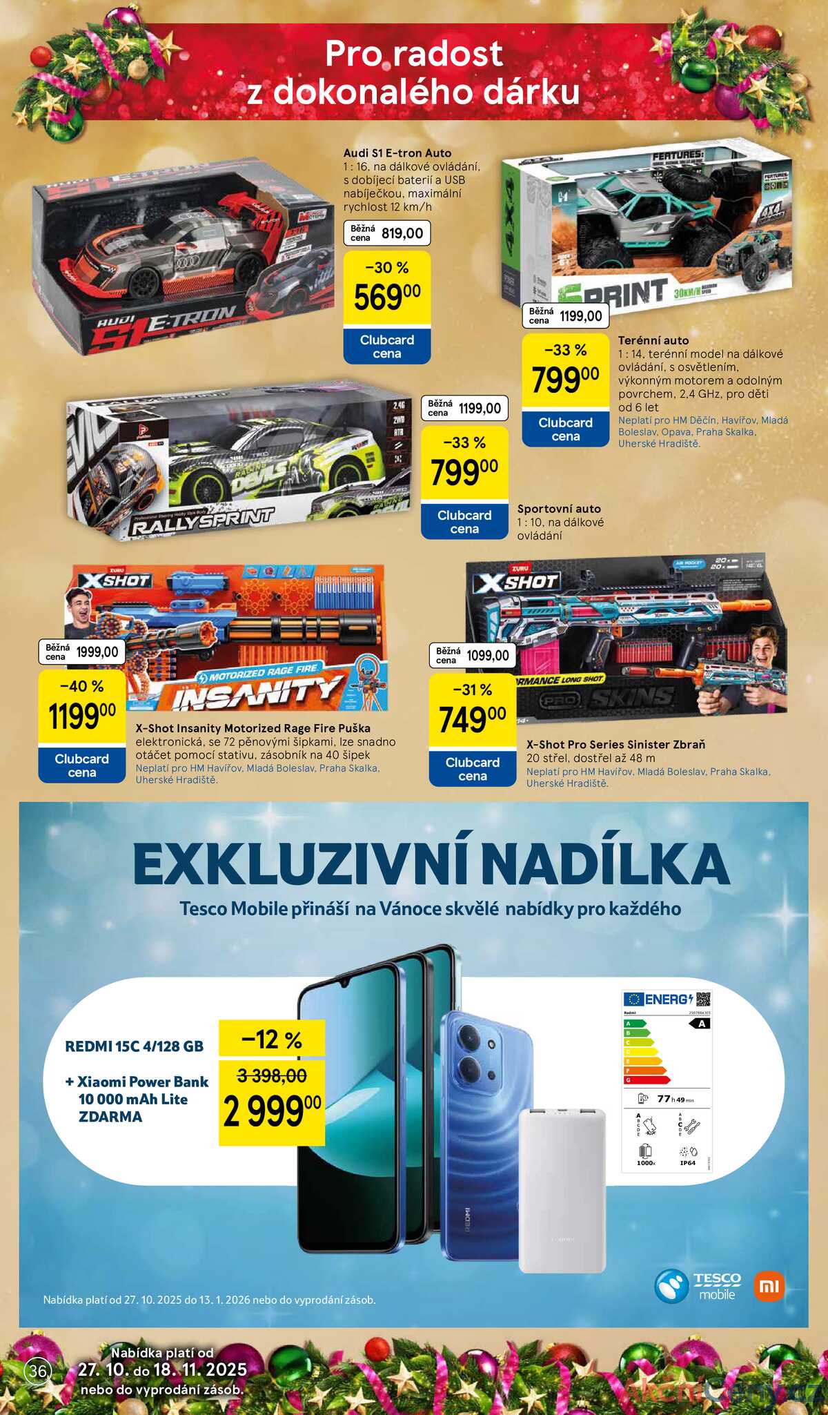 Tesco SPECIÁL velké hypermarkety  od 27.10. do 17.11.2025 strana 36