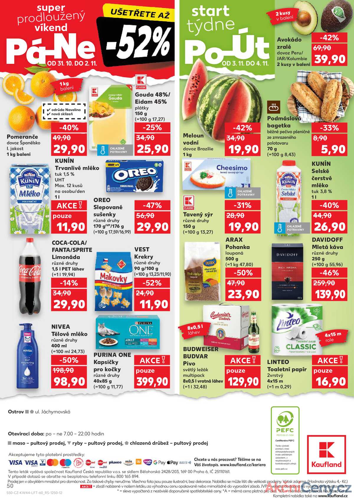 Kaufland 28.10. - 4.11. - Kaufland - Ostrov - Jáchymovská strana 50