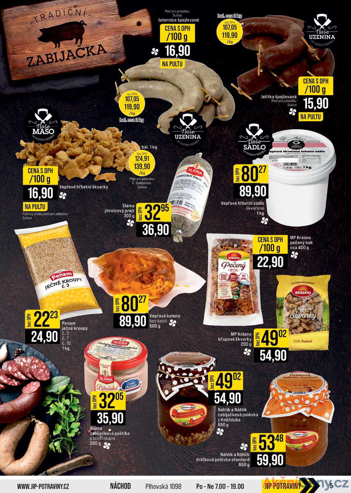 JIP Cash & Carry České Budějovice, Most, Náchod, Polička, Sušice a Svoboda nad Úpou 22.10. - 28.10. strana 5