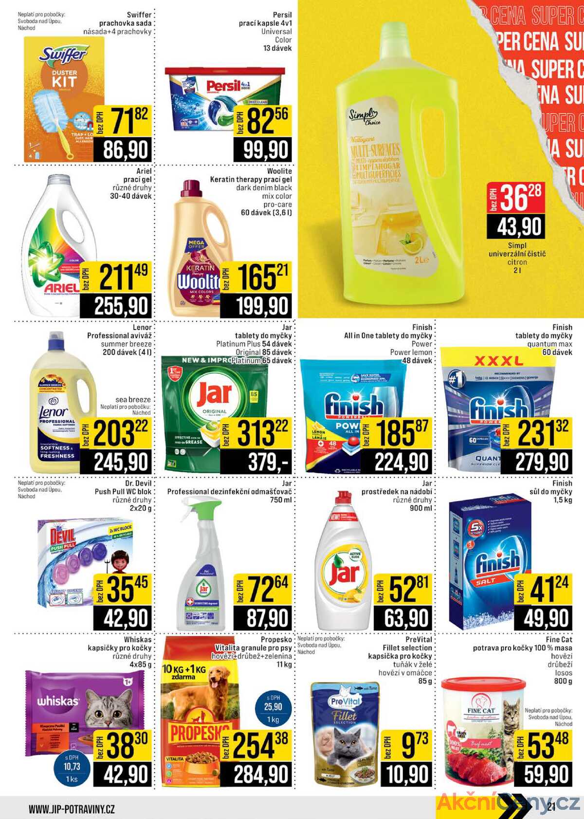 JIP Cash & Carry České Budějovice, Most, Náchod, Polička, Sušice a Svoboda nad Úpou 22.10. - 28.10. strana 21