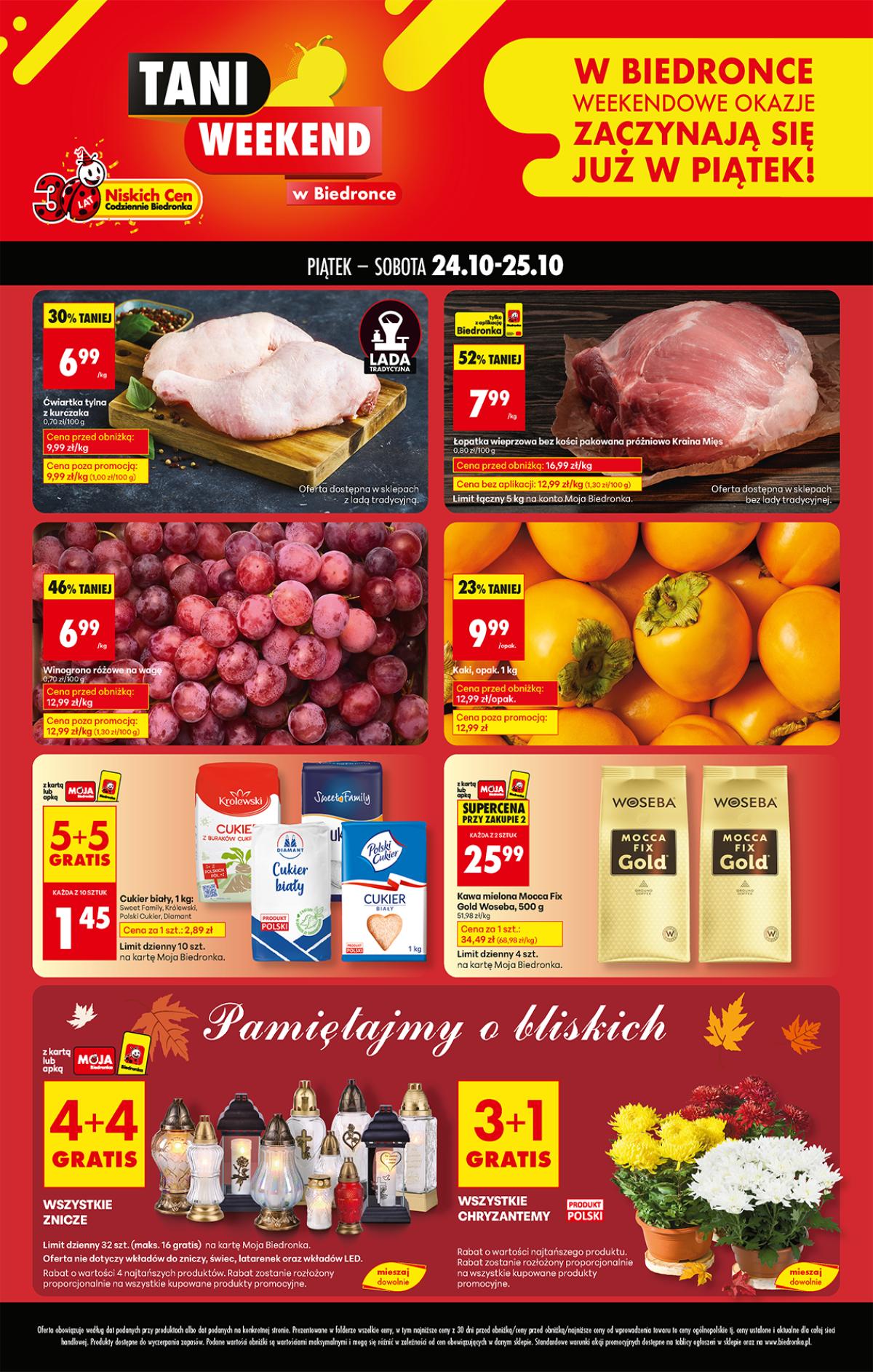 Leták Biedronka Polsko 24.10.-25.10.2025 strana 1