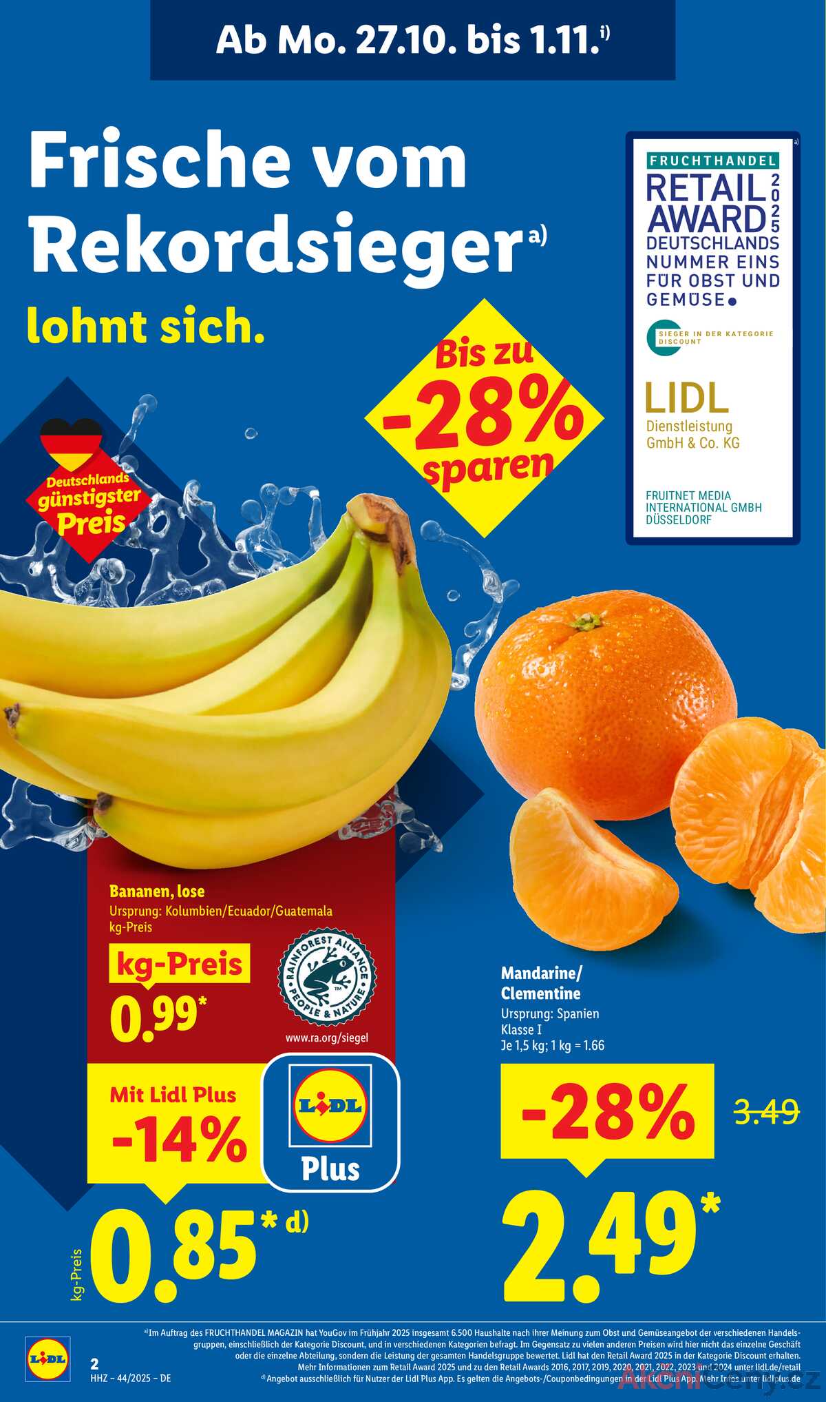Leták Lidl Německo 27.10.-1.11.2025 strana 2