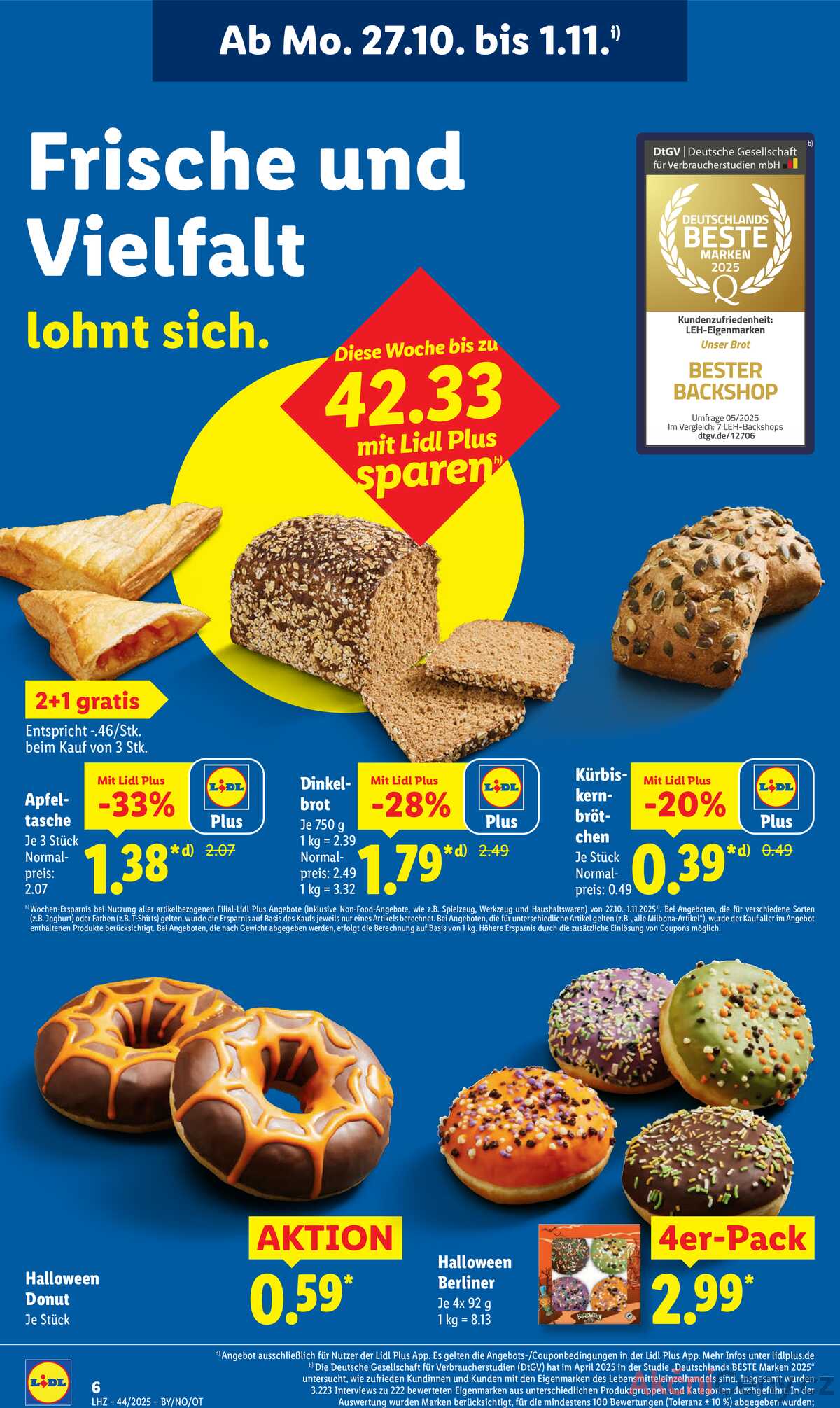 Leták Lidl Německo 27.10.-1.11.2025 strana 20