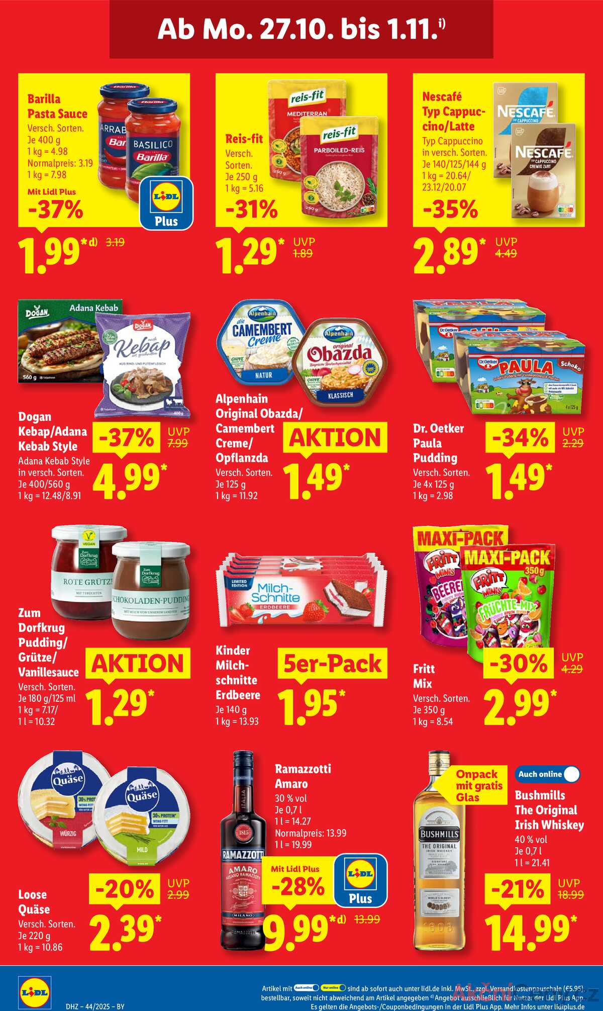 Leták Lidl Německo 27.10.-1.11.2025 strana 26
