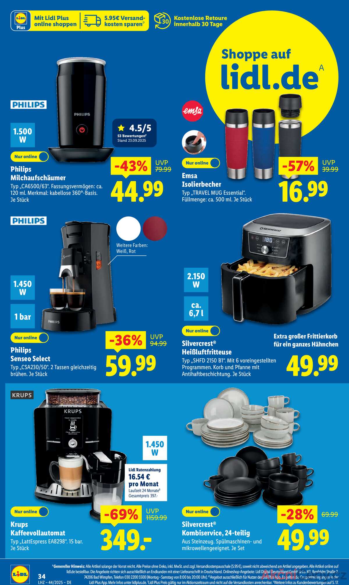 Leták Lidl Německo 27.10.-1.11.2025 strana 54