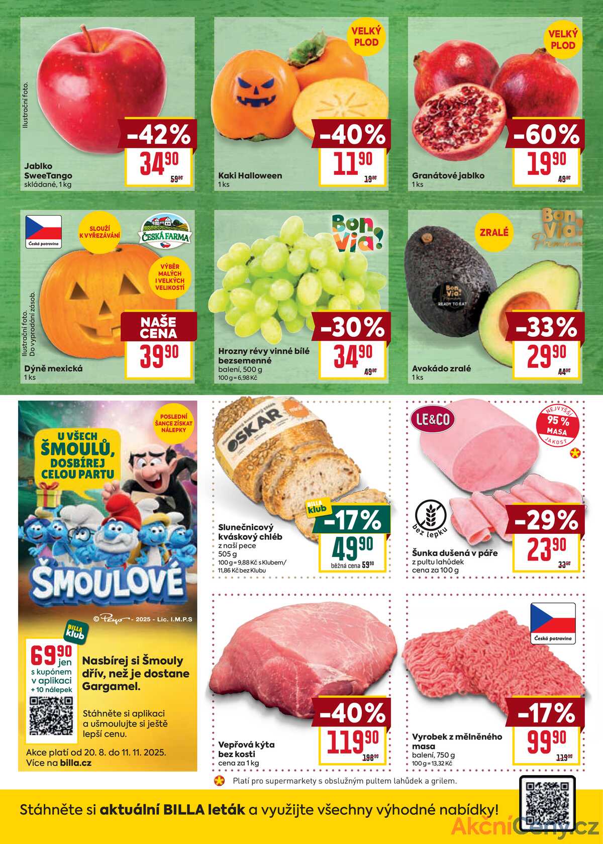 Billa malý leták od 29.10. do 4.11.2025 strana 2