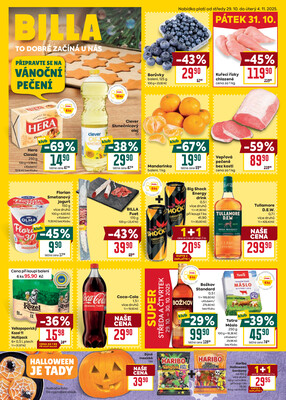 Billa malý leták od 29.10. do 4.11.2025