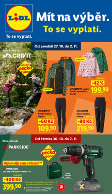 Lidl Spotřební zboží 27.10. - 2.11.