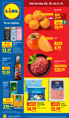 Lidl Čtvrtek od 30.10. do 2.11.2025