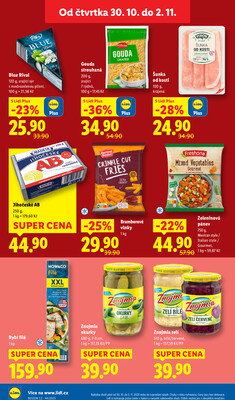 Lidl Čtvrtek od 30.10. do 2.11.2025
