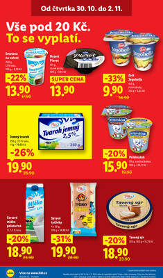 Lidl Čtvrtek od 30.10. do 2.11.2025