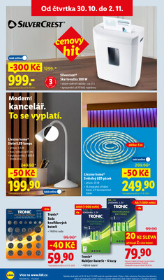 Lidl Čtvrtek od 30.10. do 2.11.2025