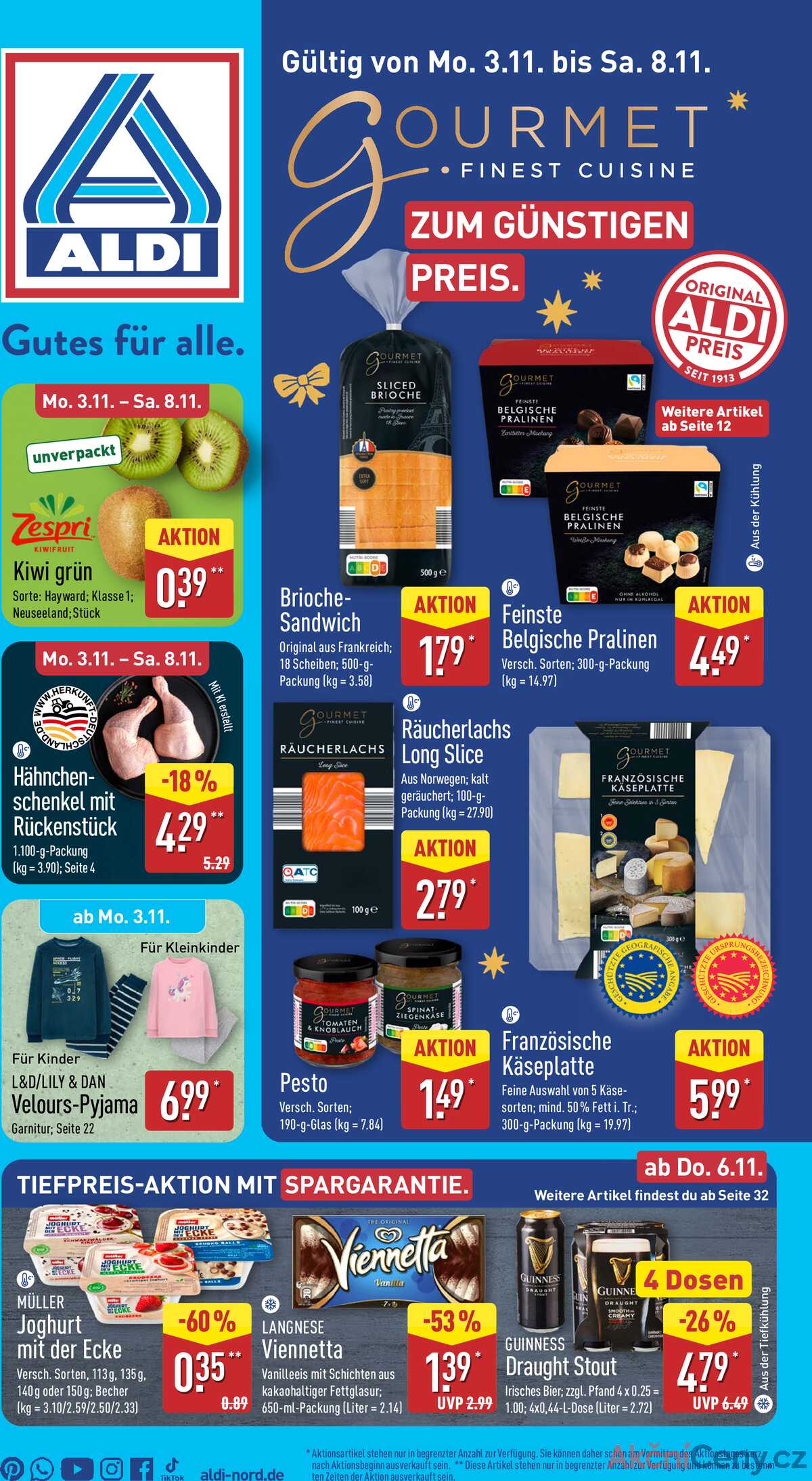 Leták ALDI Německo 3.11.-9.11.2025 strana 1