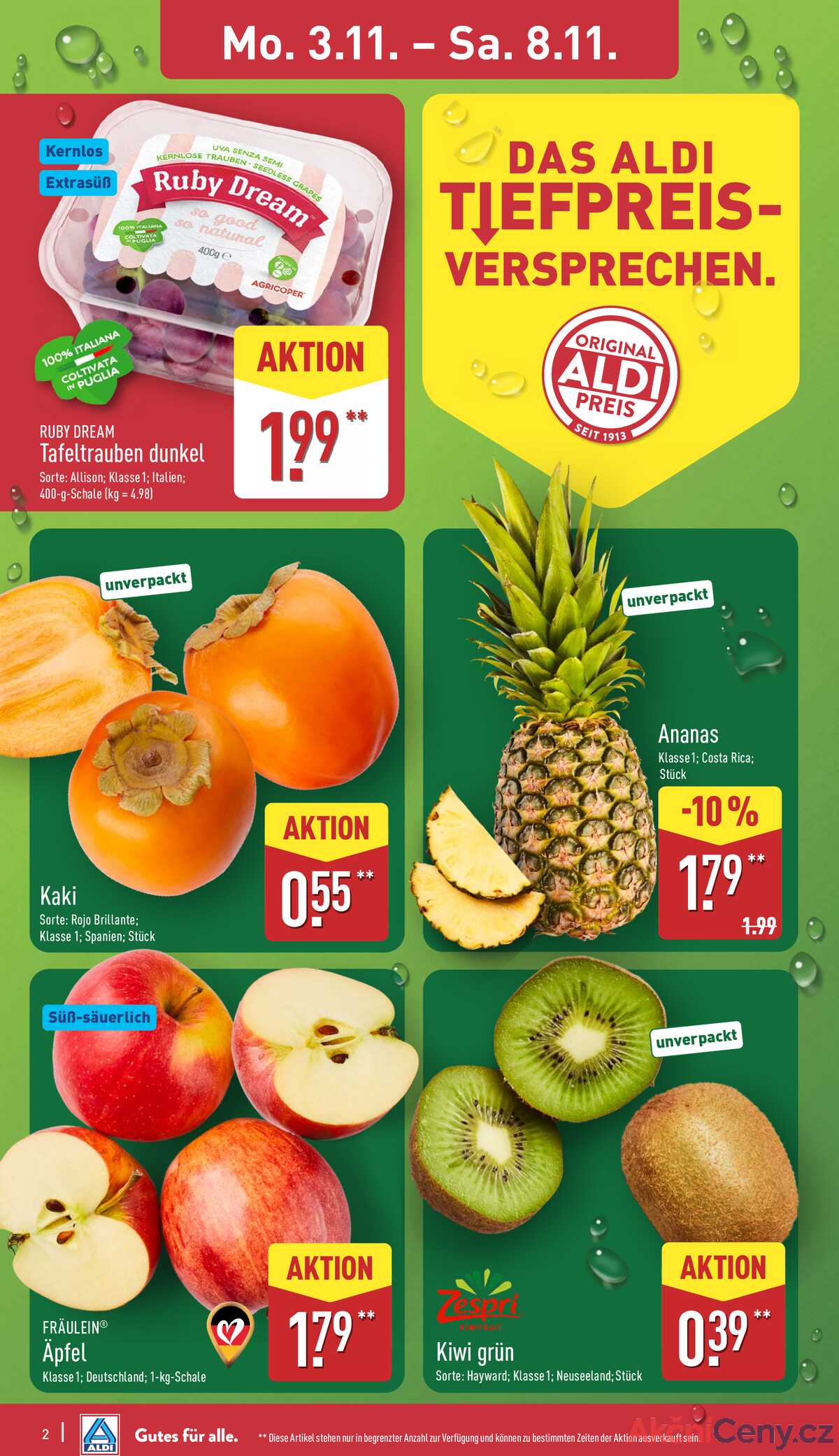 Leták ALDI Německo 3.11.-9.11.2025 strana 2