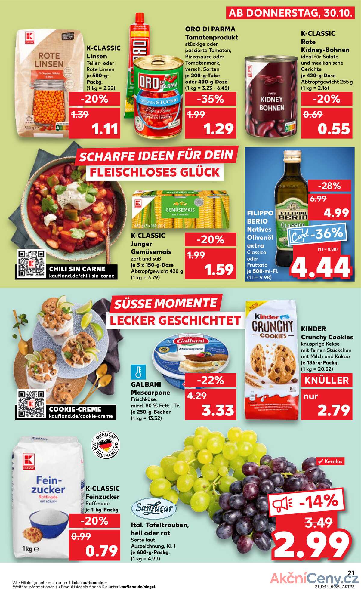 Leták Kaufland Německo 30.10.-5.11.2025 strana 21
