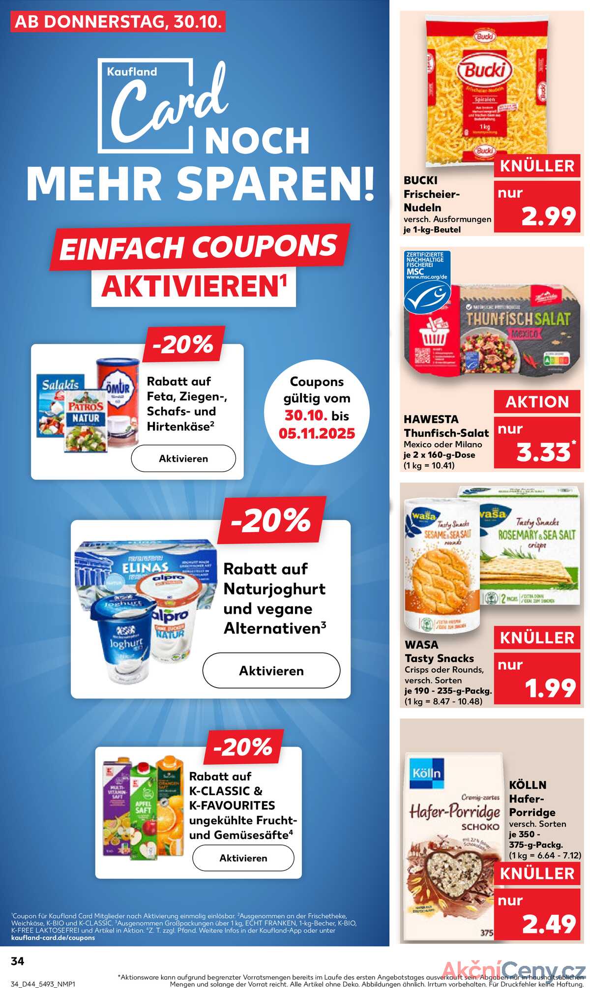 Leták Kaufland Německo 30.10.-5.11.2025 strana 34