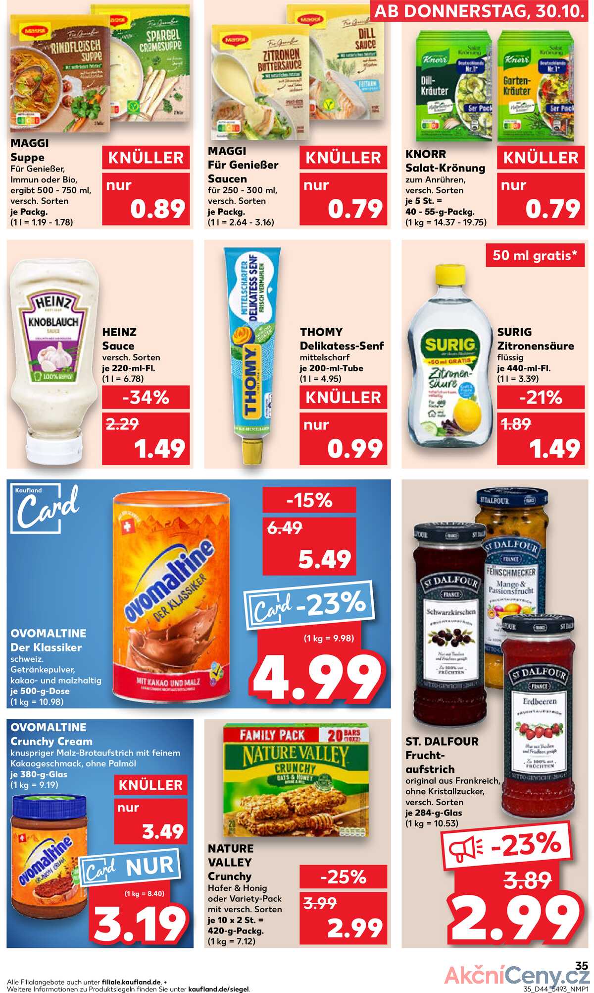 Leták Kaufland Německo 30.10.-5.11.2025 strana 35