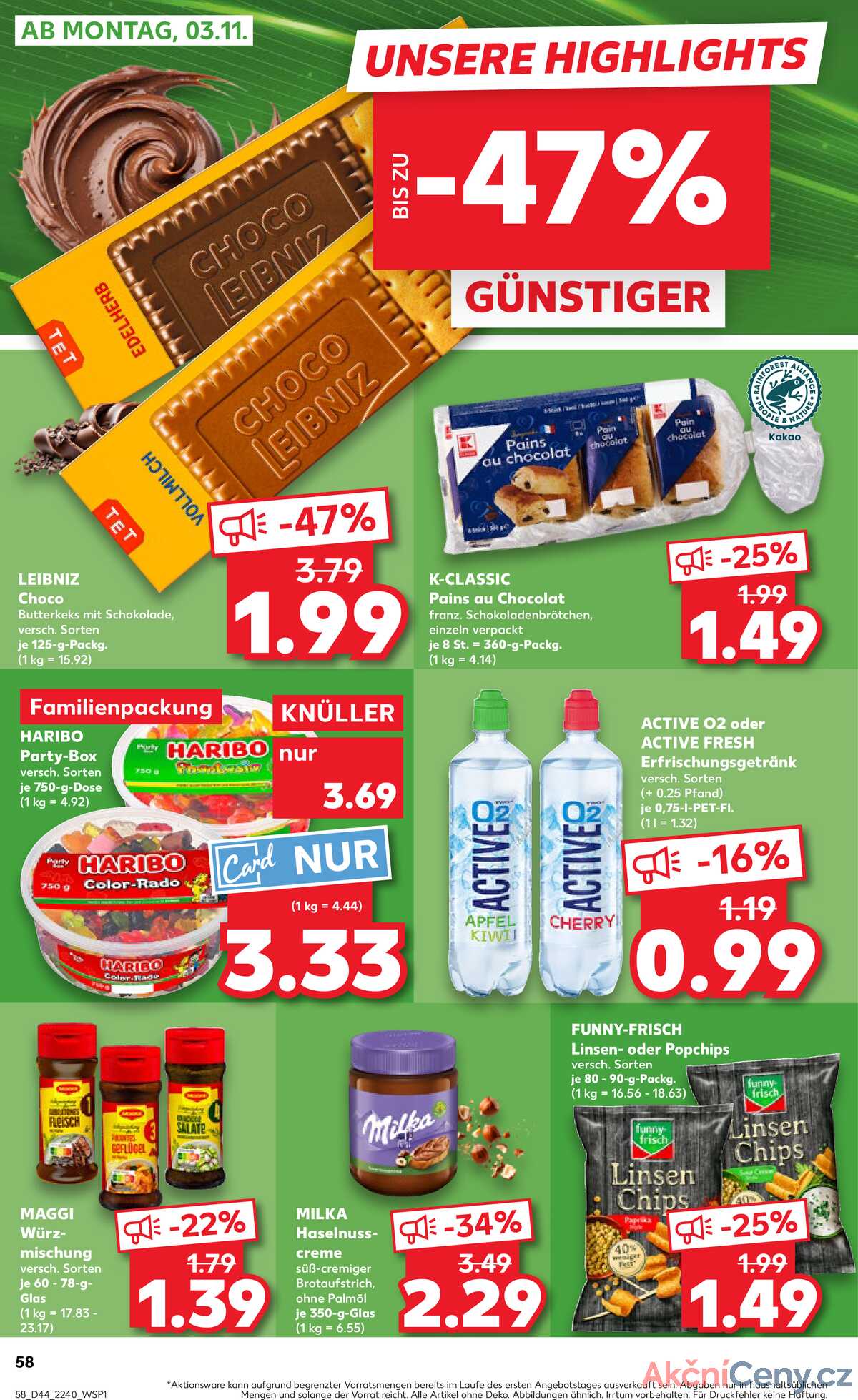 Leták Kaufland Německo 30.10.-5.11.2025 strana 58