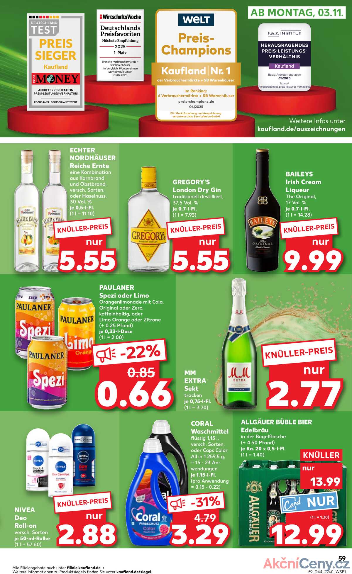 Leták Kaufland Německo 30.10.-5.11.2025 strana 59