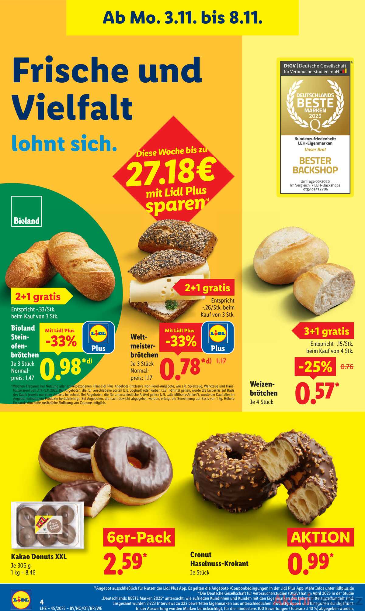 Leták Lidl Německo 3.11.-8.11.2025 strana 8