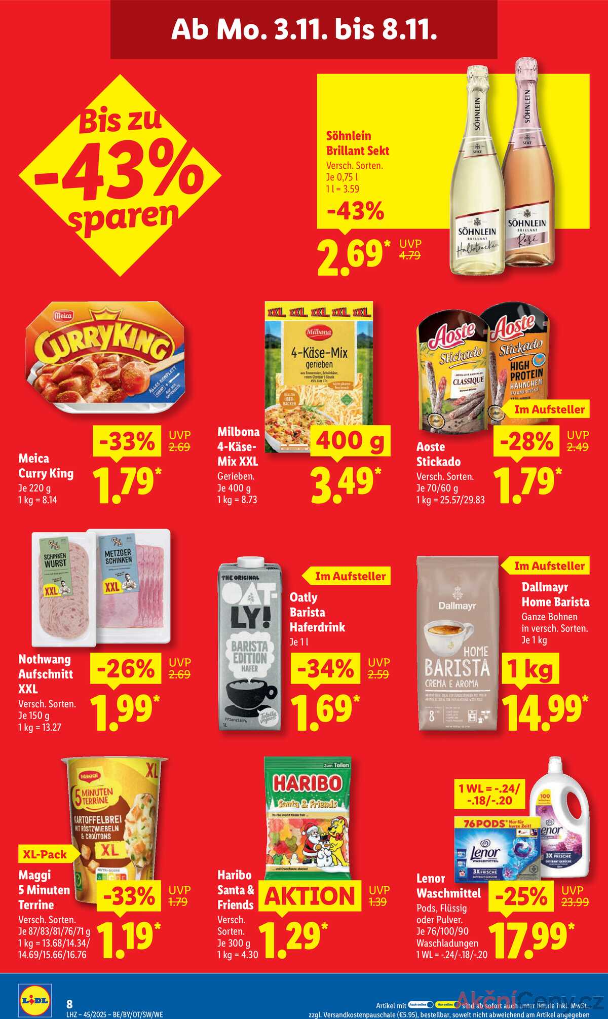 Leták Lidl Německo 3.11.-8.11.2025 strana 14