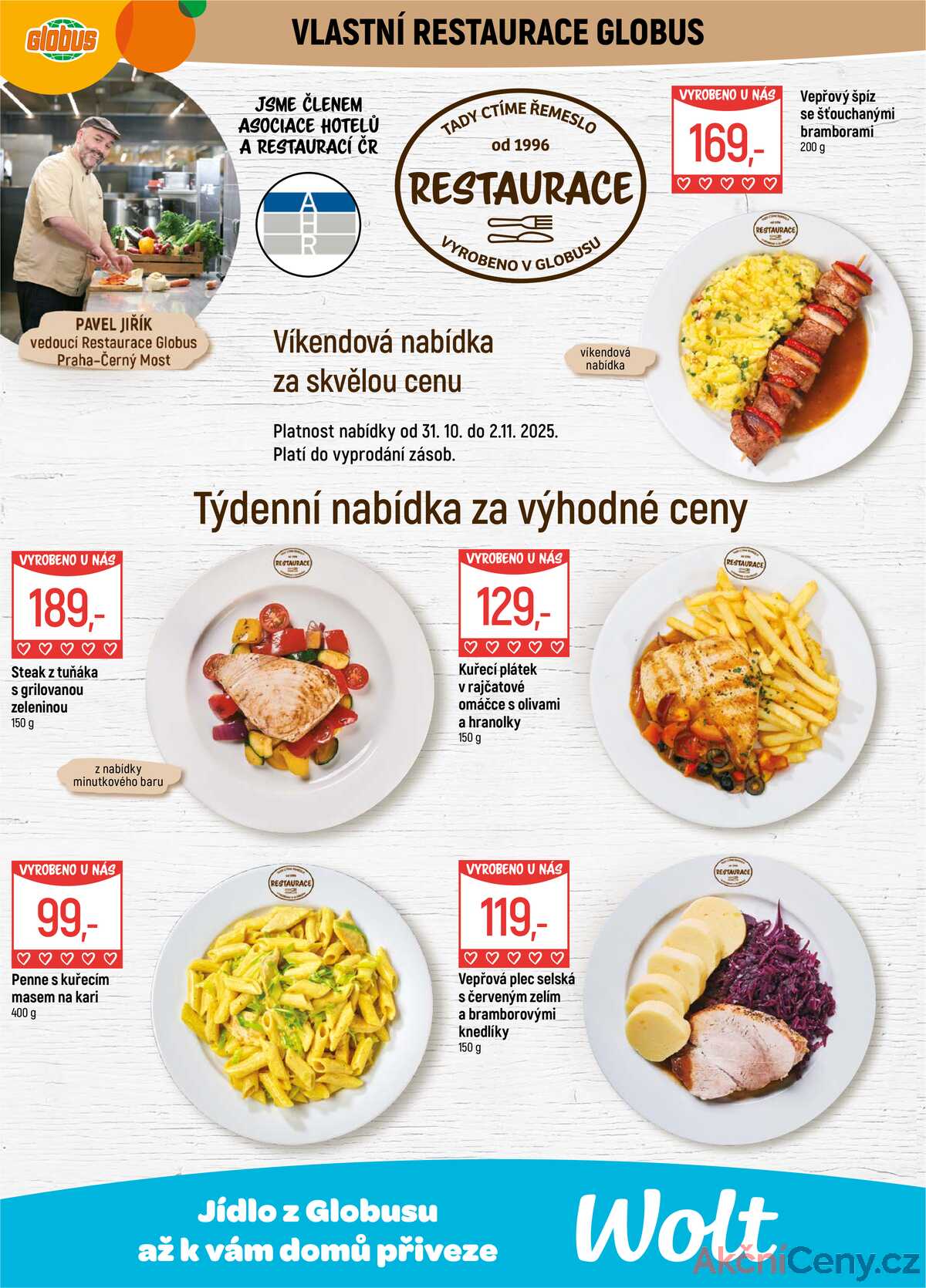 Akční leták Globus 29.10. - 4.11.2025 - Globus Praha - Centrum Černý Most strana 9
