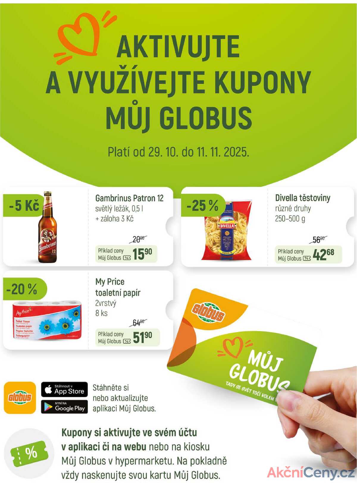 Akční leták Globus 29.10. - 4.11.2025 - Globus Praha - Centrum Černý Most strana 38