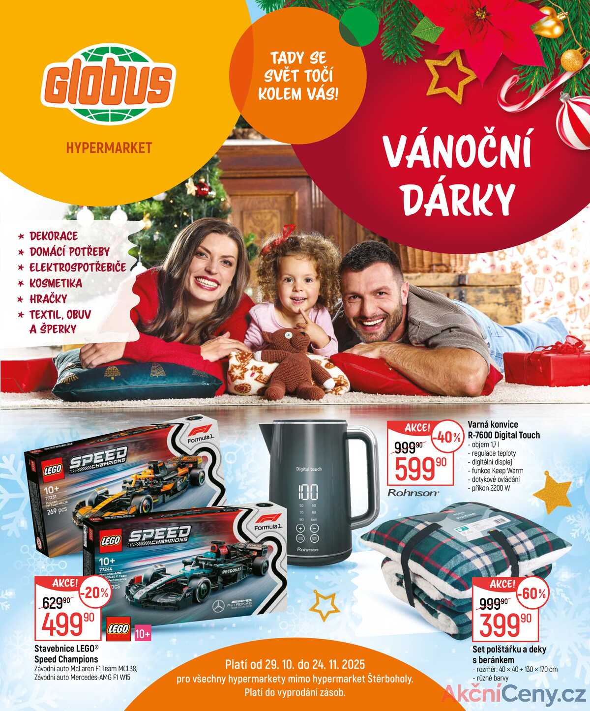 Akční leták Globus 29.10. - 24.11.2025 - Globus Praha - Čakovice strana 1