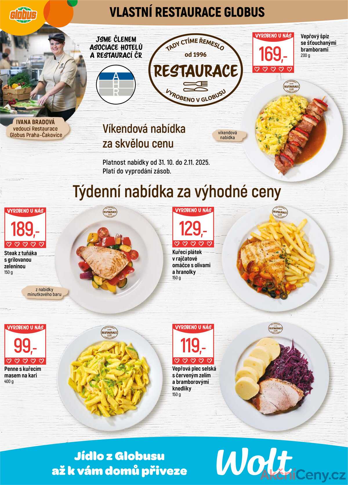 Akční leták Globus 29.10. - 4.11.2025 - Globus Praha - Čakovice strana 9