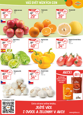 Akční leták Globus 29.10. - 4.11.2025 - Globus Praha - Zličín