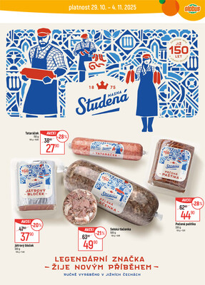 Akční leták Globus 29.10. - 4.11.2025 - Globus Praha - Zličín