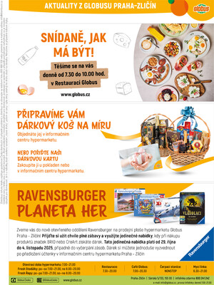 Akční leták Globus 29.10. - 4.11.2025 - Globus Praha - Zličín