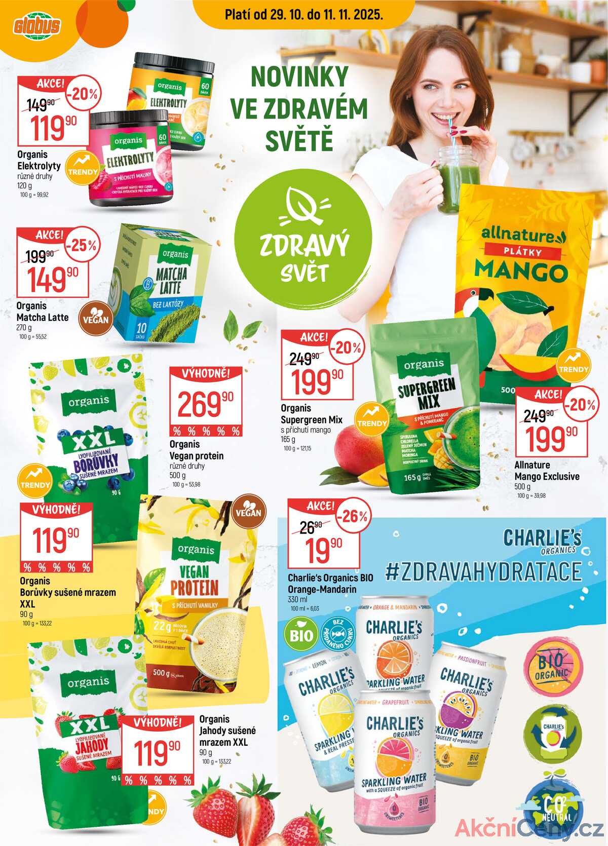 Akční leták Globus 29.10. - 11.11.2025 - Globus České Budějovice strana 1