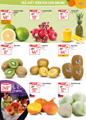 Akční leták Globus 29.10. - 4.11.2025 - Globus Opava