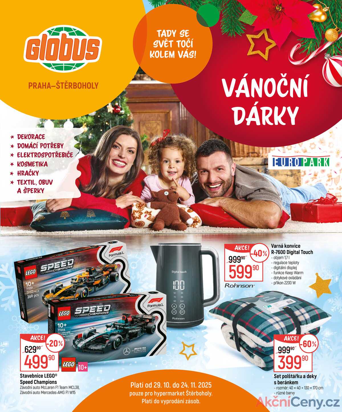 Akční leták Globus 29.10. - 24.11.2025 - Globus Praha - Štěrboholy strana 1