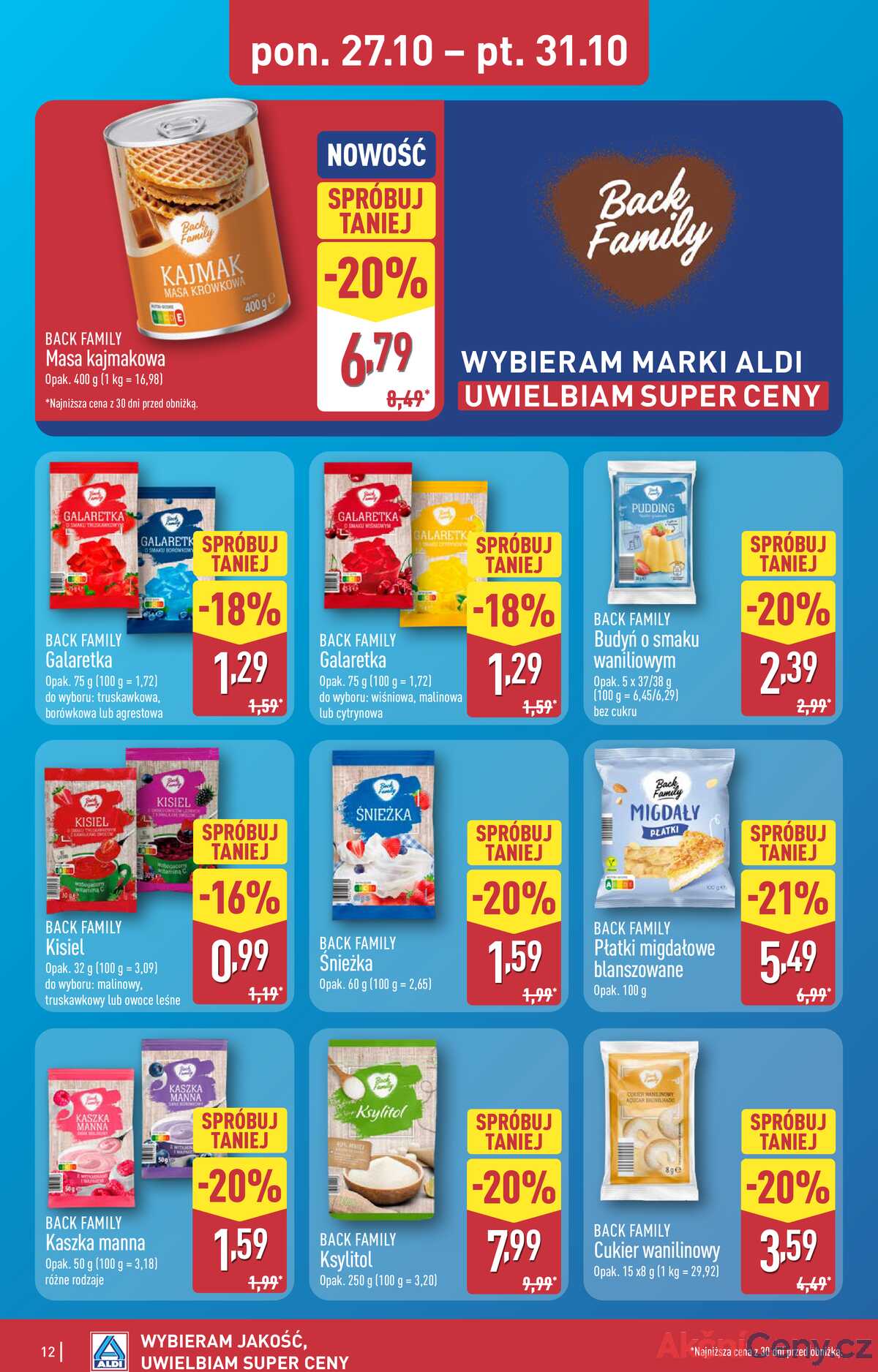 Leták Aldi Polsko 27.10.-1.11.2025 - Úplná nabídka strana 12