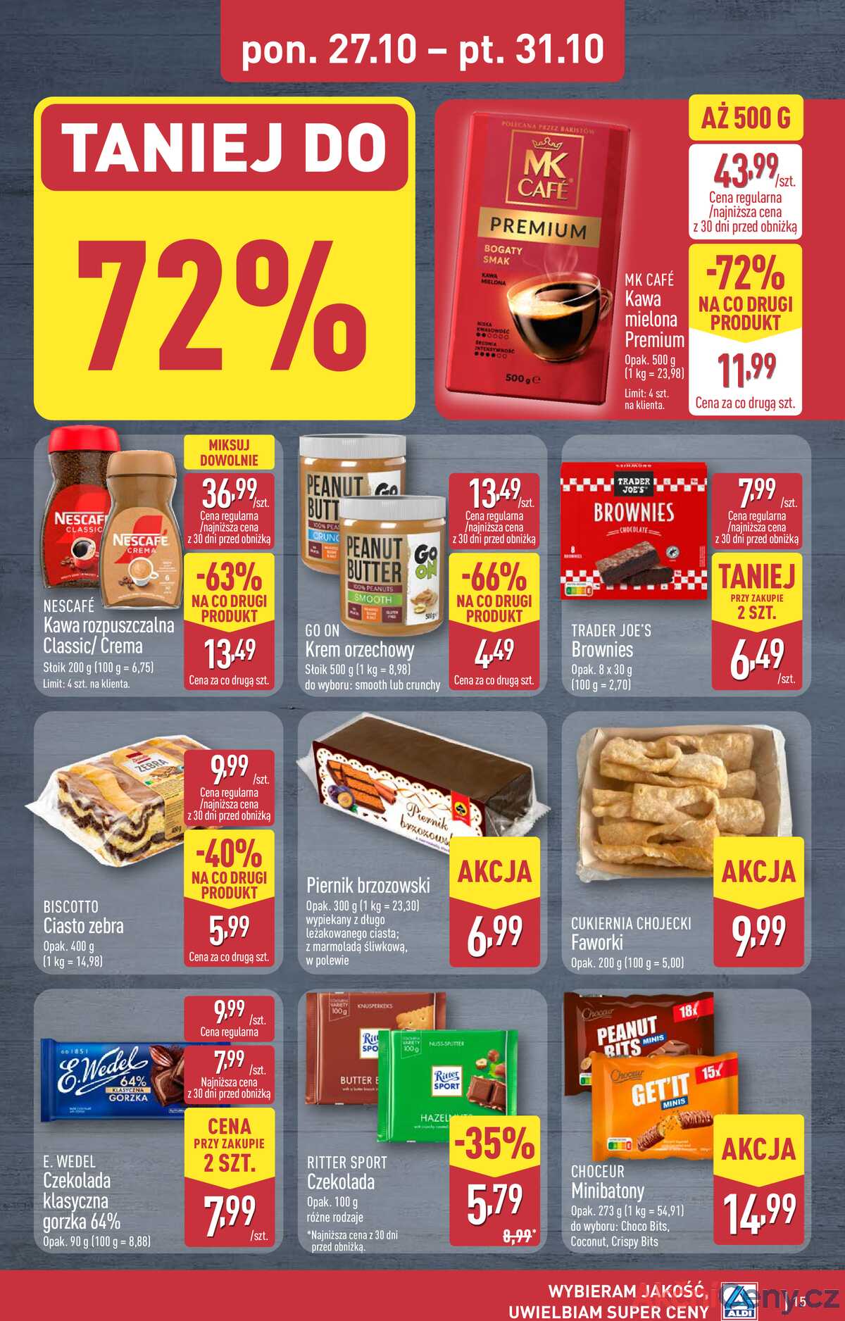 Leták Aldi Polsko 27.10.-1.11.2025 - Úplná nabídka strana 15