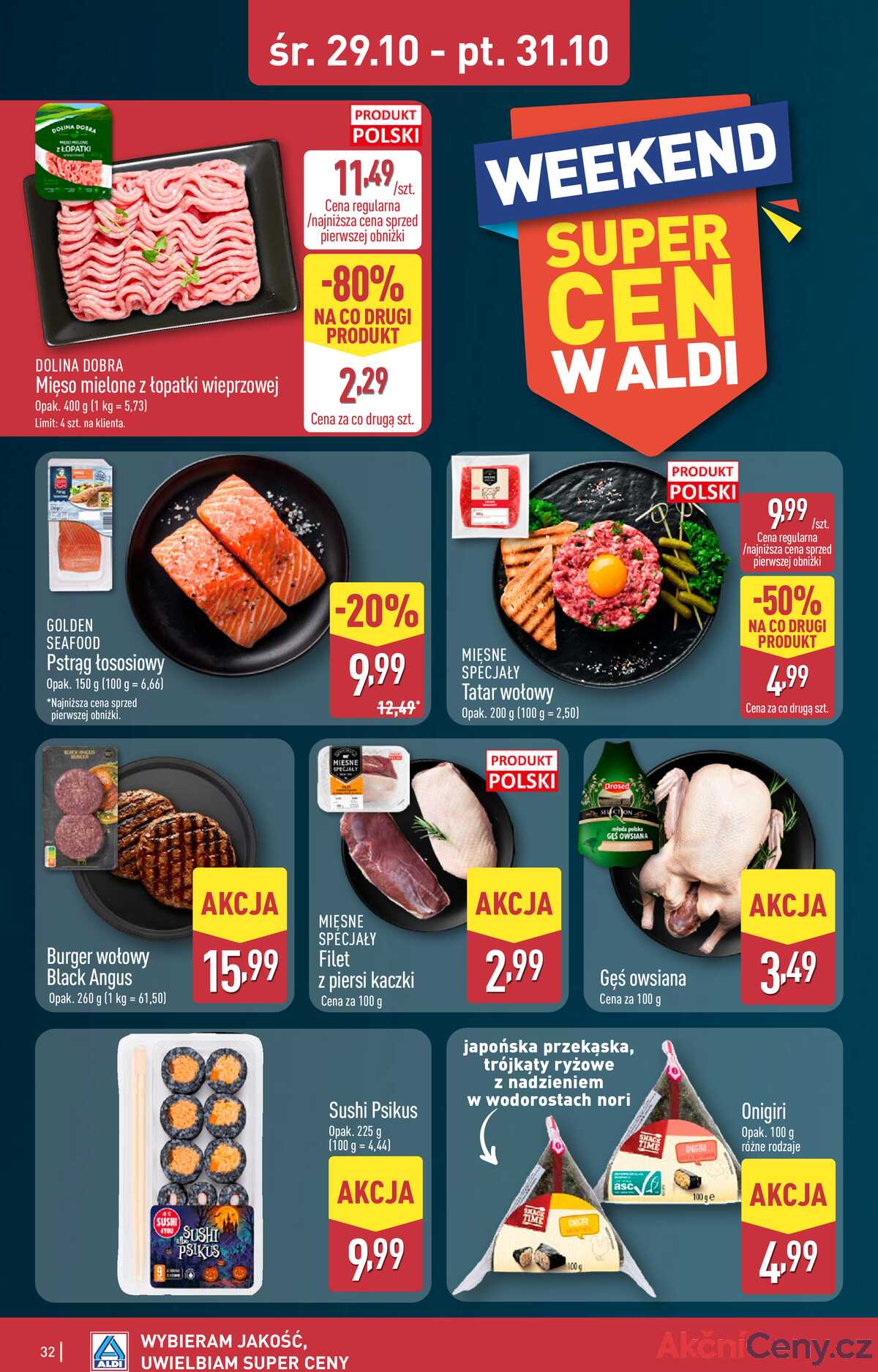 Leták Aldi Polsko 27.10.-1.11.2025 - Úplná nabídka strana 32