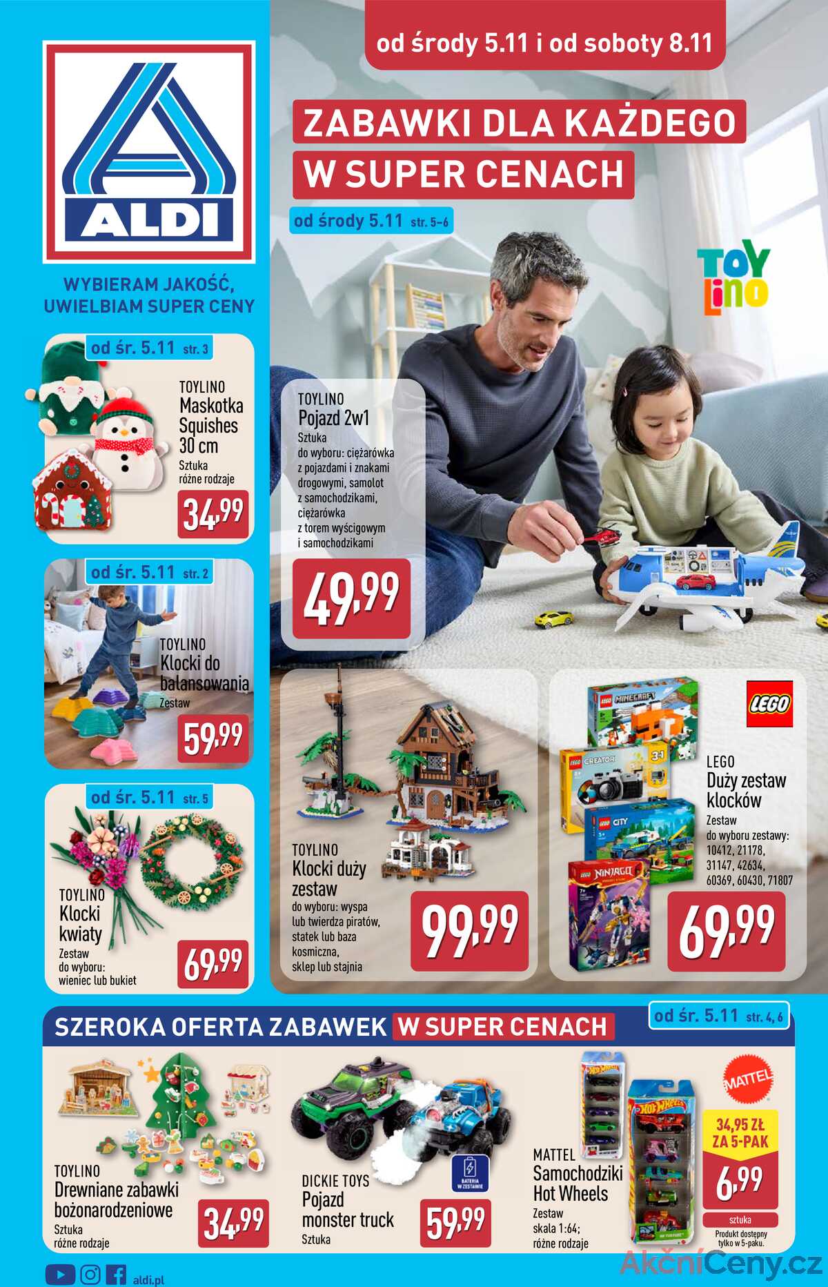 Leták Aldi Polsko 5.11.-11.11.2025 - Průmyslové výrobky a textil strana 1