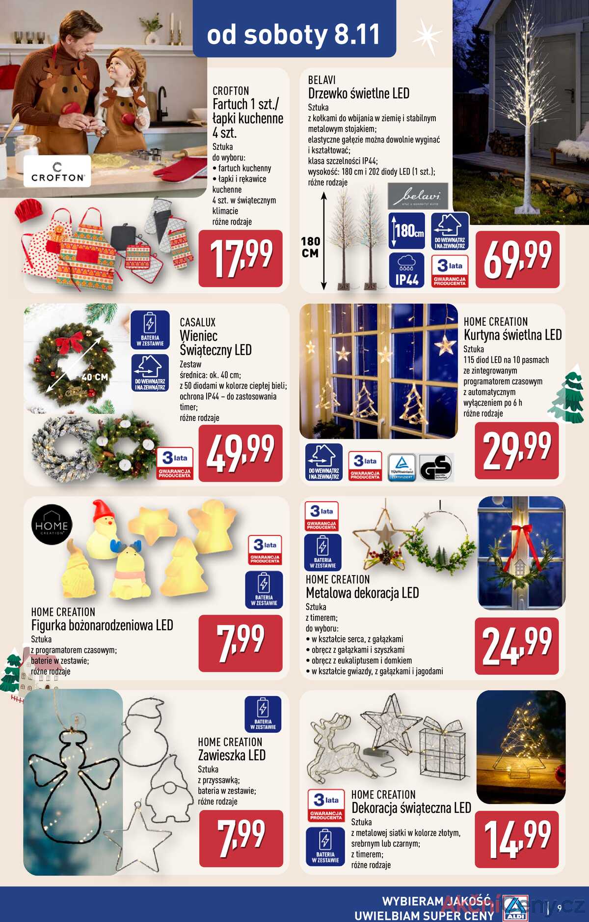 Leták Aldi Polsko 5.11.-11.11.2025 - Průmyslové výrobky a textil strana 9