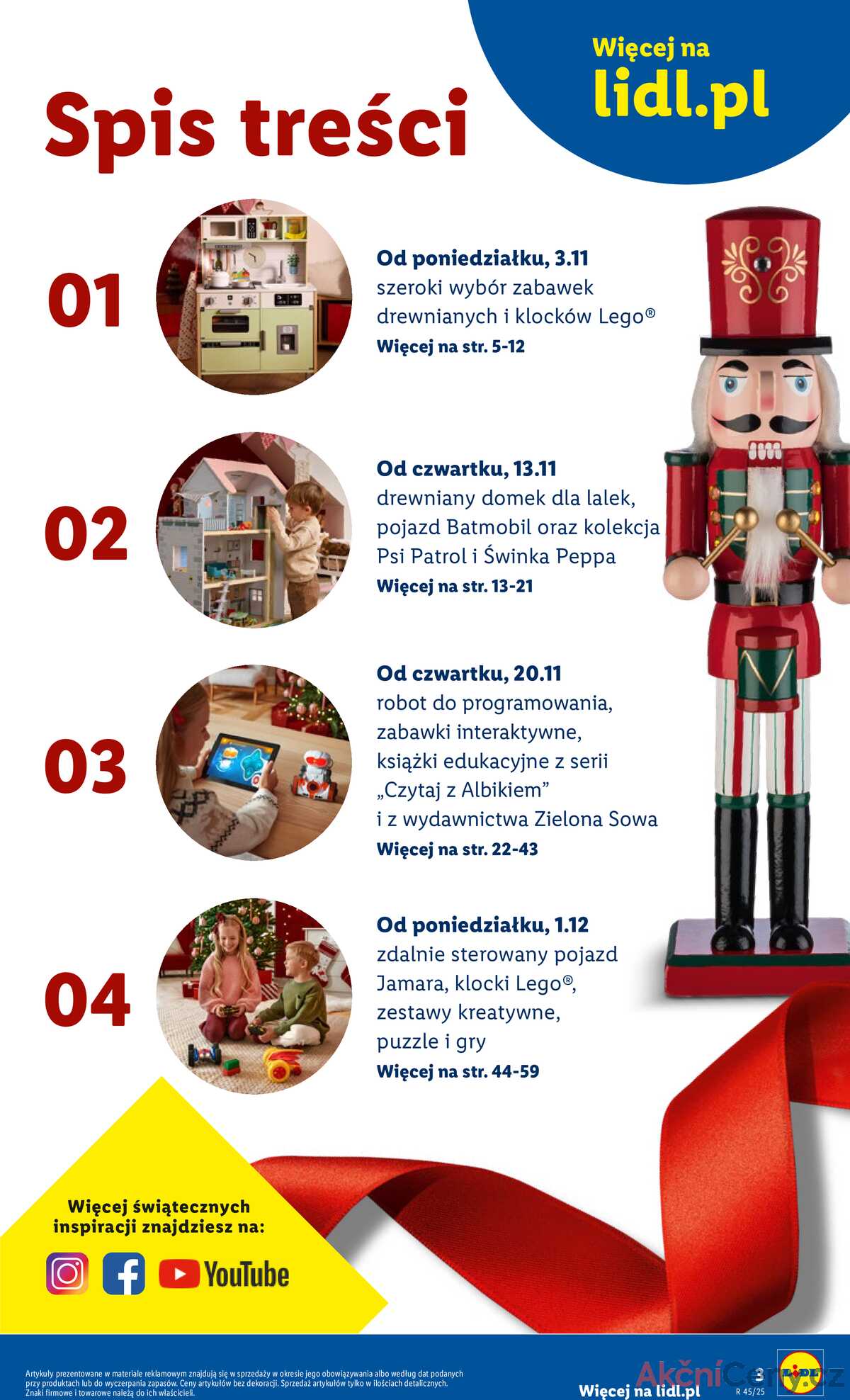 Leták Lidl Polsko 3.11.-24.12.2025 - Katalog hraček strana 3