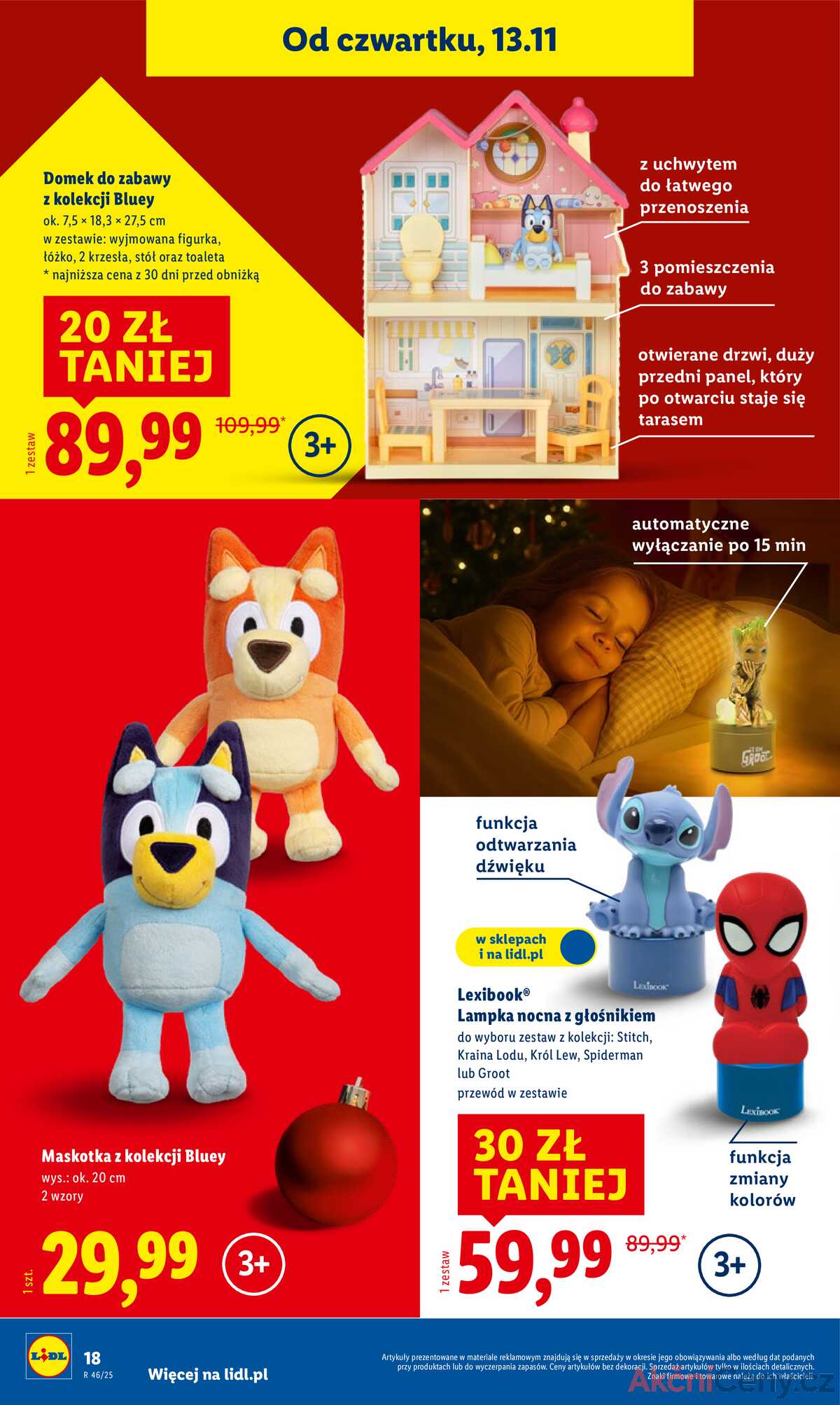 Leták Lidl Polsko 3.11.-24.12.2025 - Katalog hraček strana 18