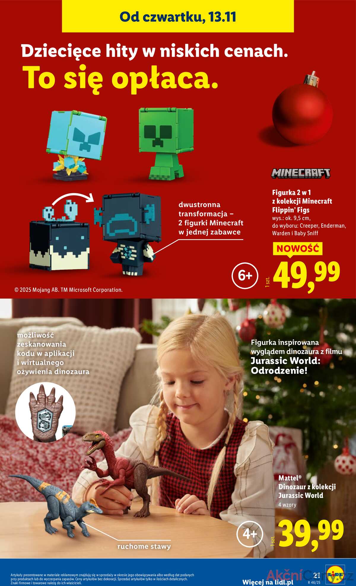 Leták Lidl Polsko 3.11.-24.12.2025 - Katalog hraček strana 21