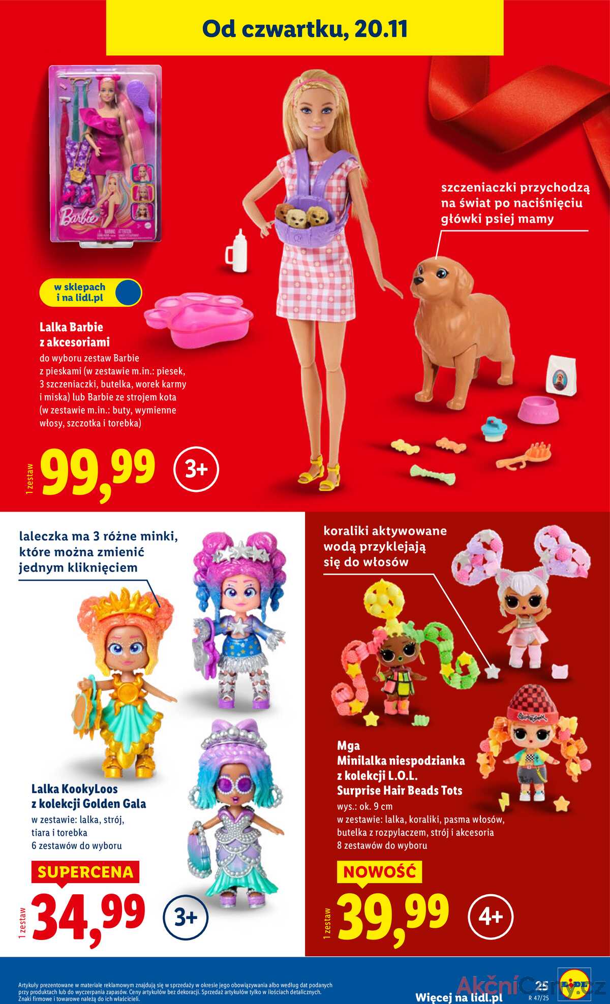 Leták Lidl Polsko 3.11.-24.12.2025 - Katalog hraček strana 25