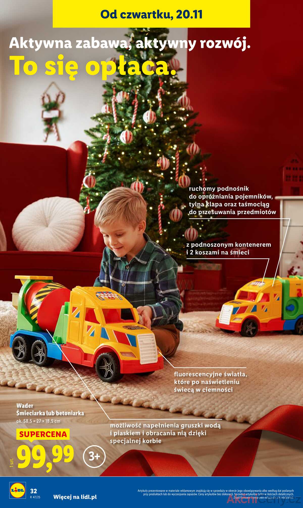 Leták Lidl Polsko 3.11.-24.12.2025 - Katalog hraček strana 32