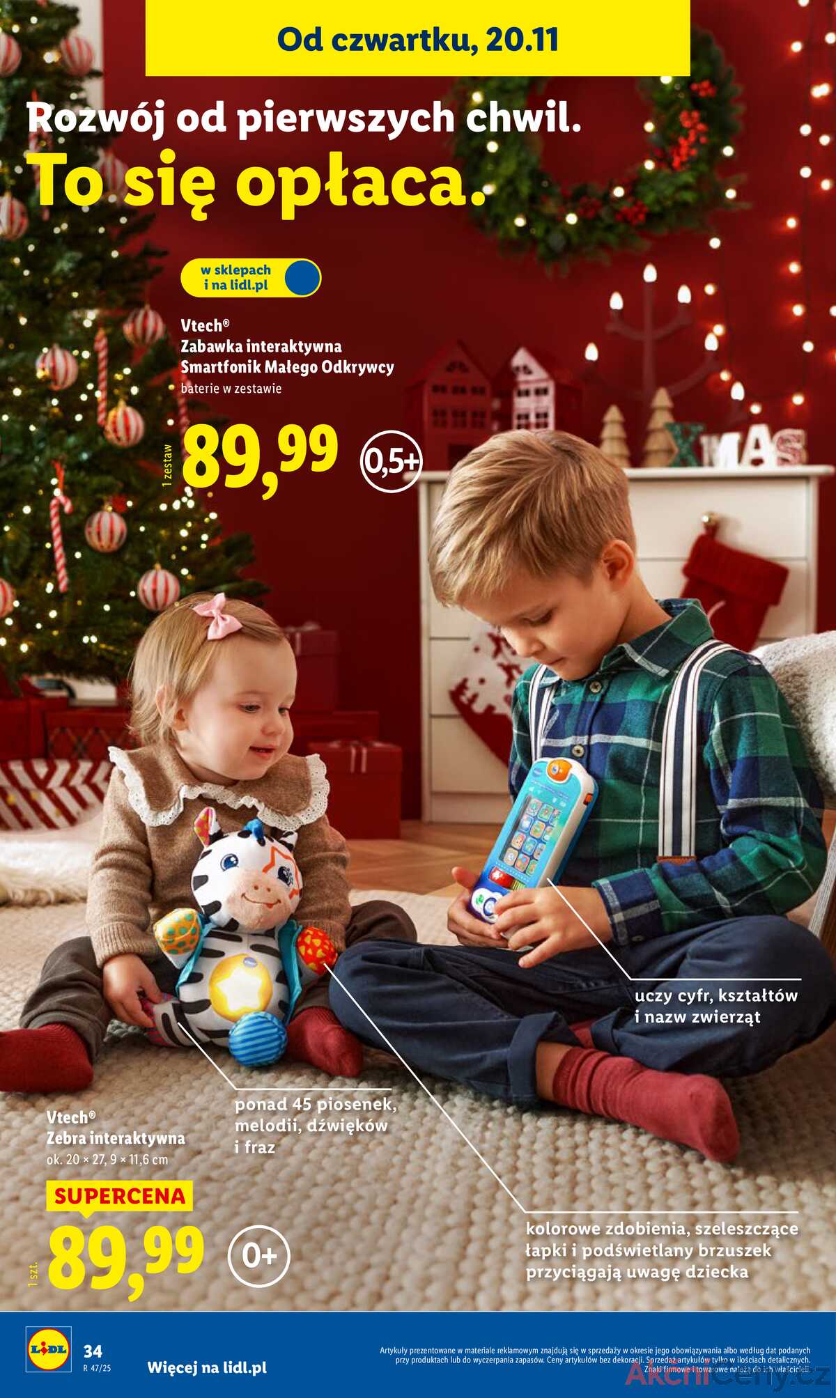 Leták Lidl Polsko 3.11.-24.12.2025 - Katalog hraček strana 34