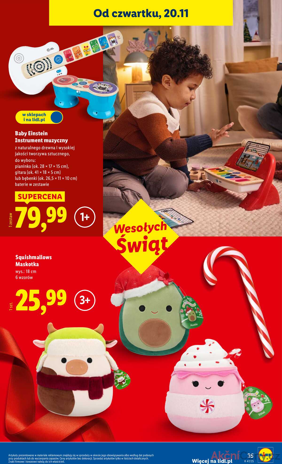 Leták Lidl Polsko 3.11.-24.12.2025 - Katalog hraček strana 35