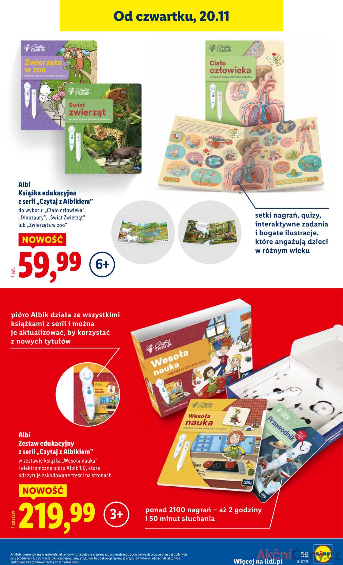 Leták Lidl Polsko 3.11.-24.12.2025 - Katalog hraček strana 39