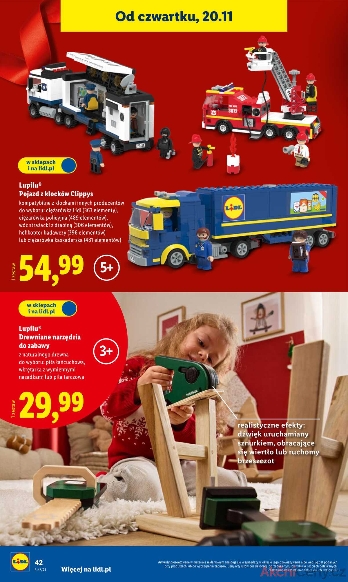 Leták Lidl Polsko 3.11.-24.12.2025 - Katalog hraček strana 42